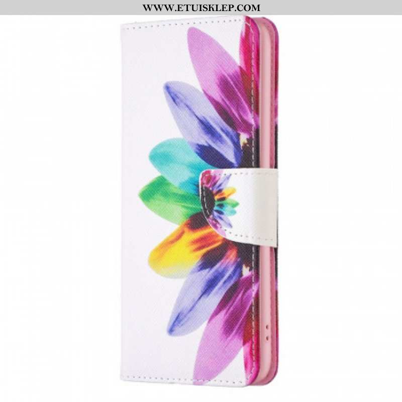 Etui Folio do Oppo Find X5 Pro Akwarela Kwiat